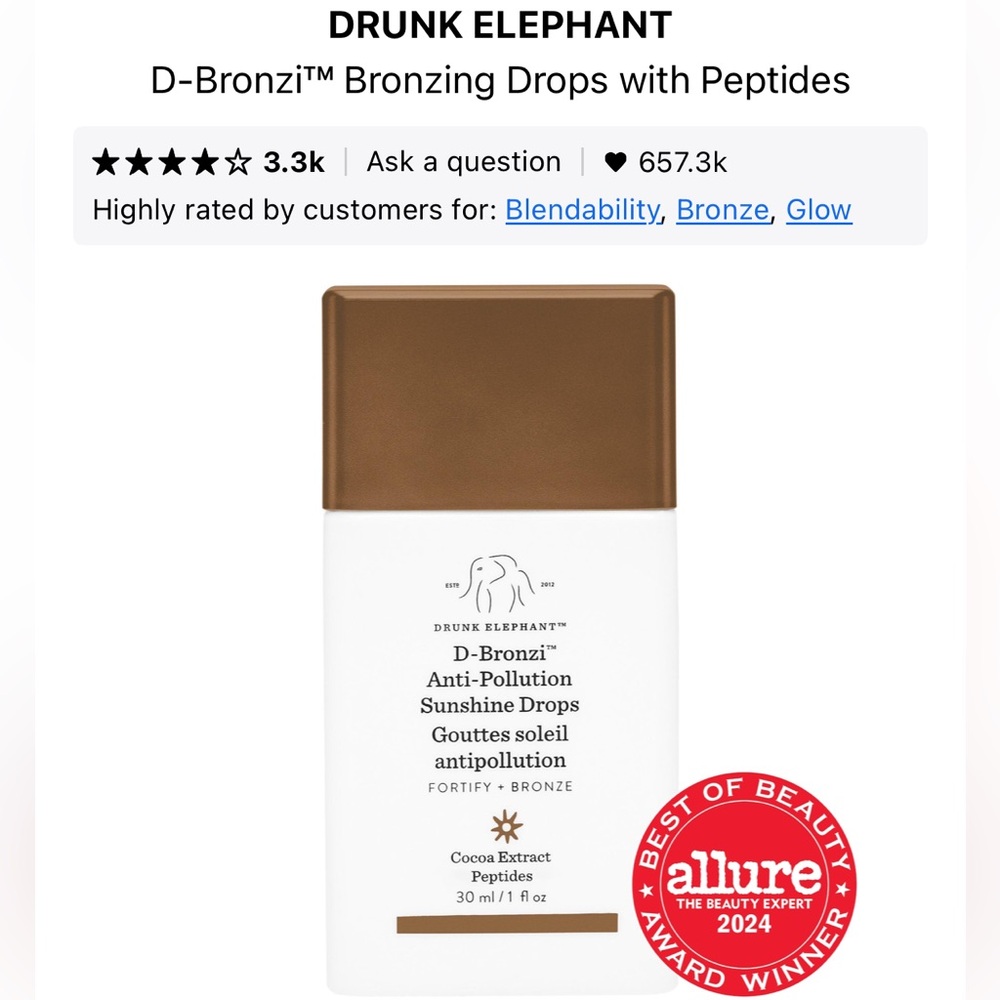 Drunk Elephant Bronzing Drops